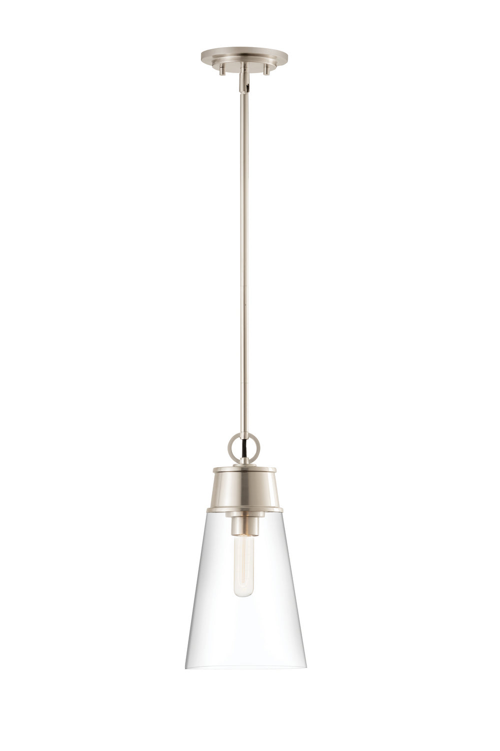 Z-Lite Canada - One Light Pendant - Wentworth - Brushed Nickel- Union Lighting Luminaires Decor