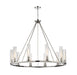 Z-Lite Canada - Ten Light Chandelier - Beau - Polished Nickel- Union Lighting Luminaires Decor