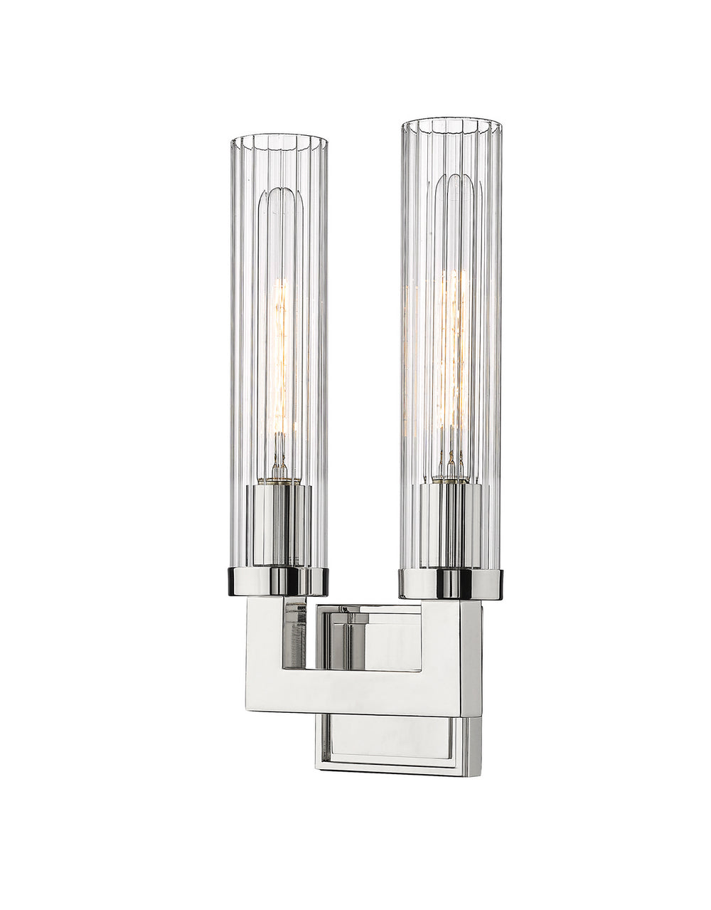 Z-Lite Canada - Two Light Wall Sconce - Beau - Polished Nickel- Union Lighting Luminaires Decor