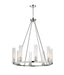 Z-Lite Canada - Eight Light Chandelier - Beau - Polished Nickel- Union Lighting Luminaires Decor