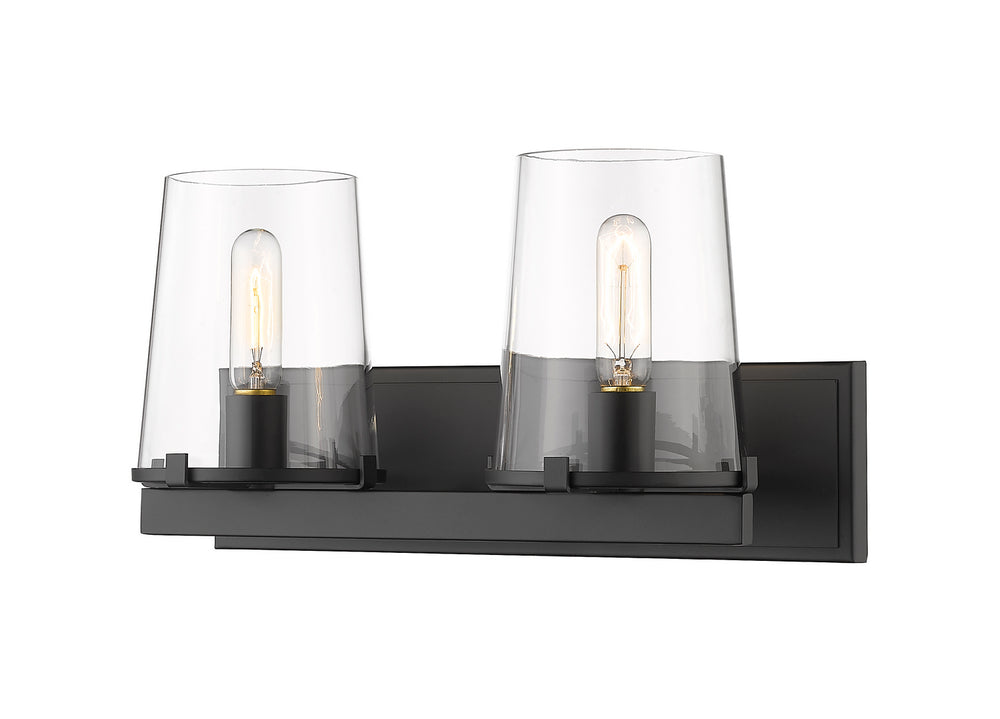 Z-Lite Canada - Two Light Vanity - Callista - Matte Black- Union Lighting Luminaires Decor