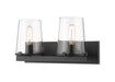 Z-Lite Canada - Two Light Vanity - Callista - Matte Black- Union Lighting Luminaires Decor