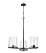 Z-Lite Canada - Three Light Chandelier - Callista - Matte Black- Union Lighting Luminaires Decor