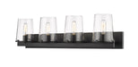 Z-Lite Canada - Four Light Vanity - Callista - Matte Black- Union Lighting Luminaires Decor