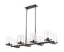 Z-Lite Canada - Eight Light Linear Chandelier - Callista - Matte Black- Union Lighting Luminaires Decor