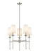 Z-Lite Canada - Five Light Chandelier - Emily - Brushed Nickel- Union Lighting Luminaires Decor