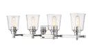 Z-Lite Canada - Four Light Vanity - Bohin - Chrome- Union Lighting Luminaires Decor