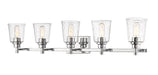 Z-Lite Canada - Five Light Vanity - Bohin - Chrome- Union Lighting Luminaires Decor
