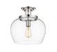 Z-Lite Canada - One Light Semi Flush Mount - Joliet - Chrome- Union Lighting Luminaires Decor
