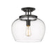 Z-Lite Canada - One Light Semi Flush Mount - Joliet - Matte Black- Union Lighting Luminaires Decor