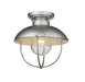 Z-Lite Canada - One Light Outdoor Flush Mount - Ansel - Galvanized- Union Lighting Luminaires Decor