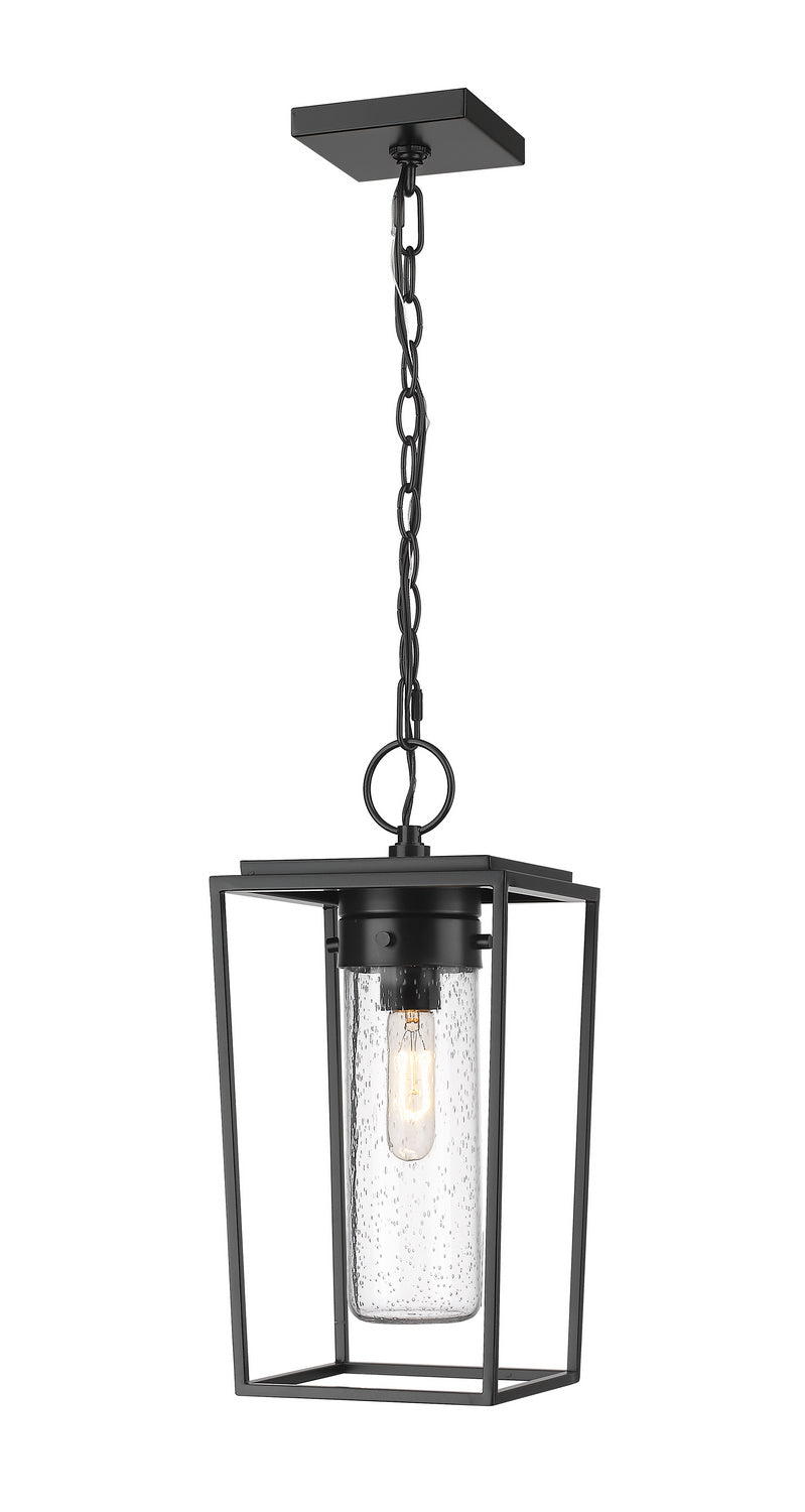 Z-Lite Canada - One Light Outdoor Chain Mount Ceiling Fixture - Sheridan - Black- Union Lighting Luminaires Decor