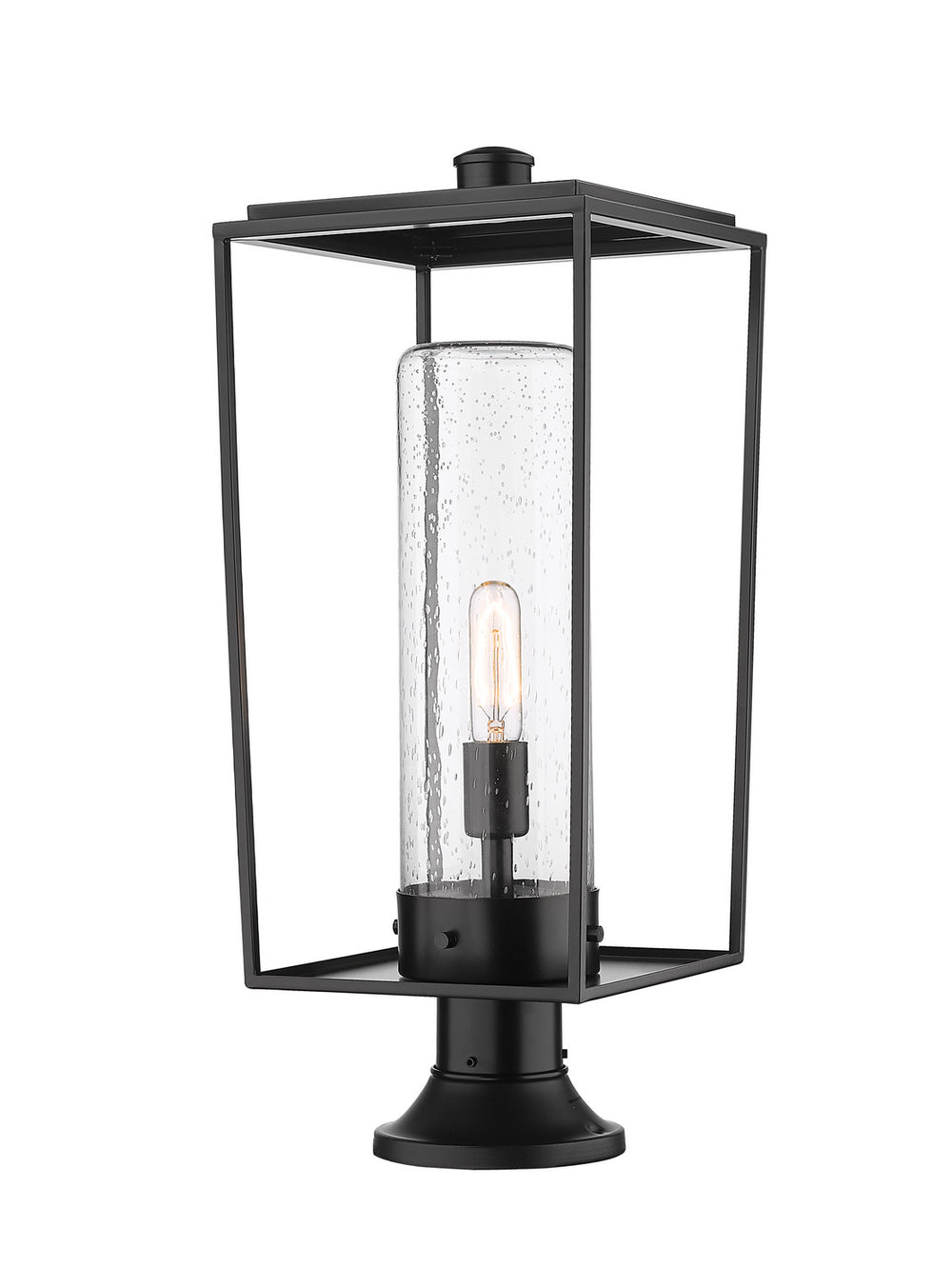 Z-Lite Canada - One Light Outdoor Pier Mounted Fixture - Sheridan - Black- Union Lighting Luminaires Decor