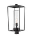 Z-Lite Canada - One Light Outdoor Post Mount Fixture - Sheridan - Black- Union Lighting Luminaires Decor