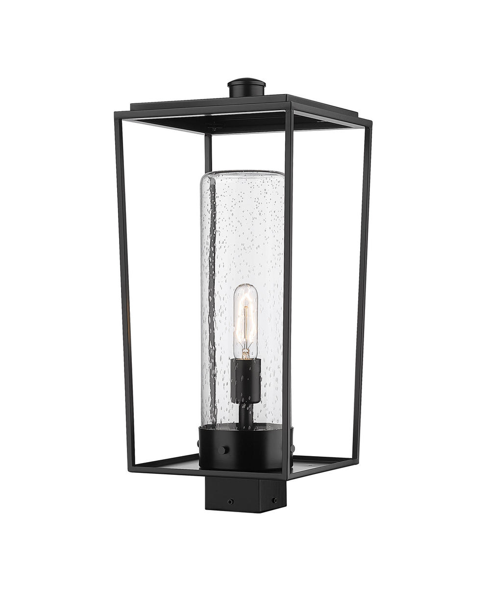 Z-Lite Canada - One Light Outdoor Post Mount Fixture - Sheridan - Black- Union Lighting Luminaires Decor