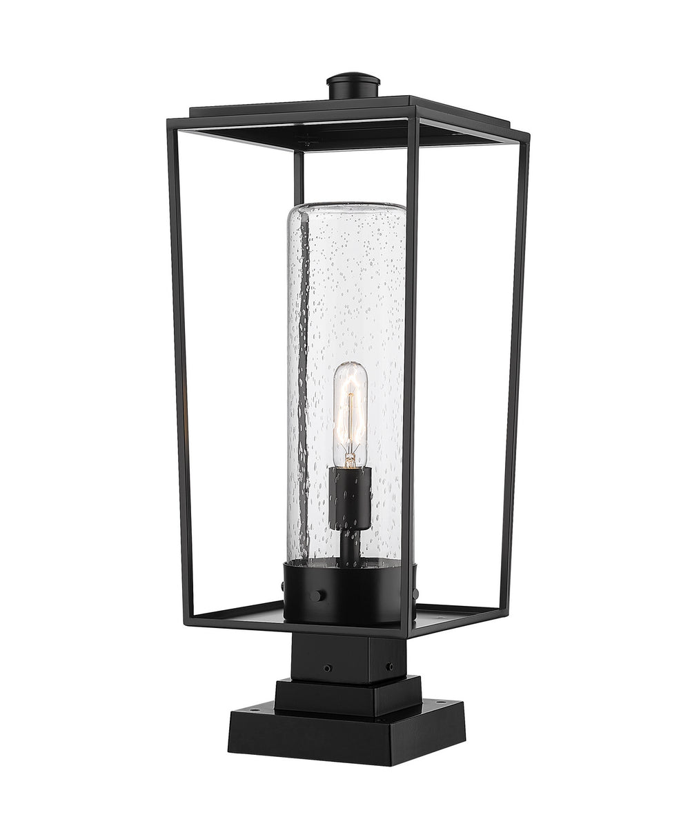 Z-Lite Canada - One Light Outdoor Pier Mounted Fixture - Sheridan - Black- Union Lighting Luminaires Decor