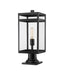 Z-Lite Canada - One Light Outdoor Pier Mounted Fixture - Nuri - Black- Union Lighting Luminaires Decor