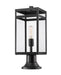 Z-Lite Canada - One Light Outdoor Pier Mounted Fixture - Nuri - Black- Union Lighting Luminaires Decor