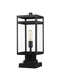 Z-Lite Canada - One Light Outdoor Pier Mounted Fixture - Nuri - Black- Union Lighting Luminaires Decor