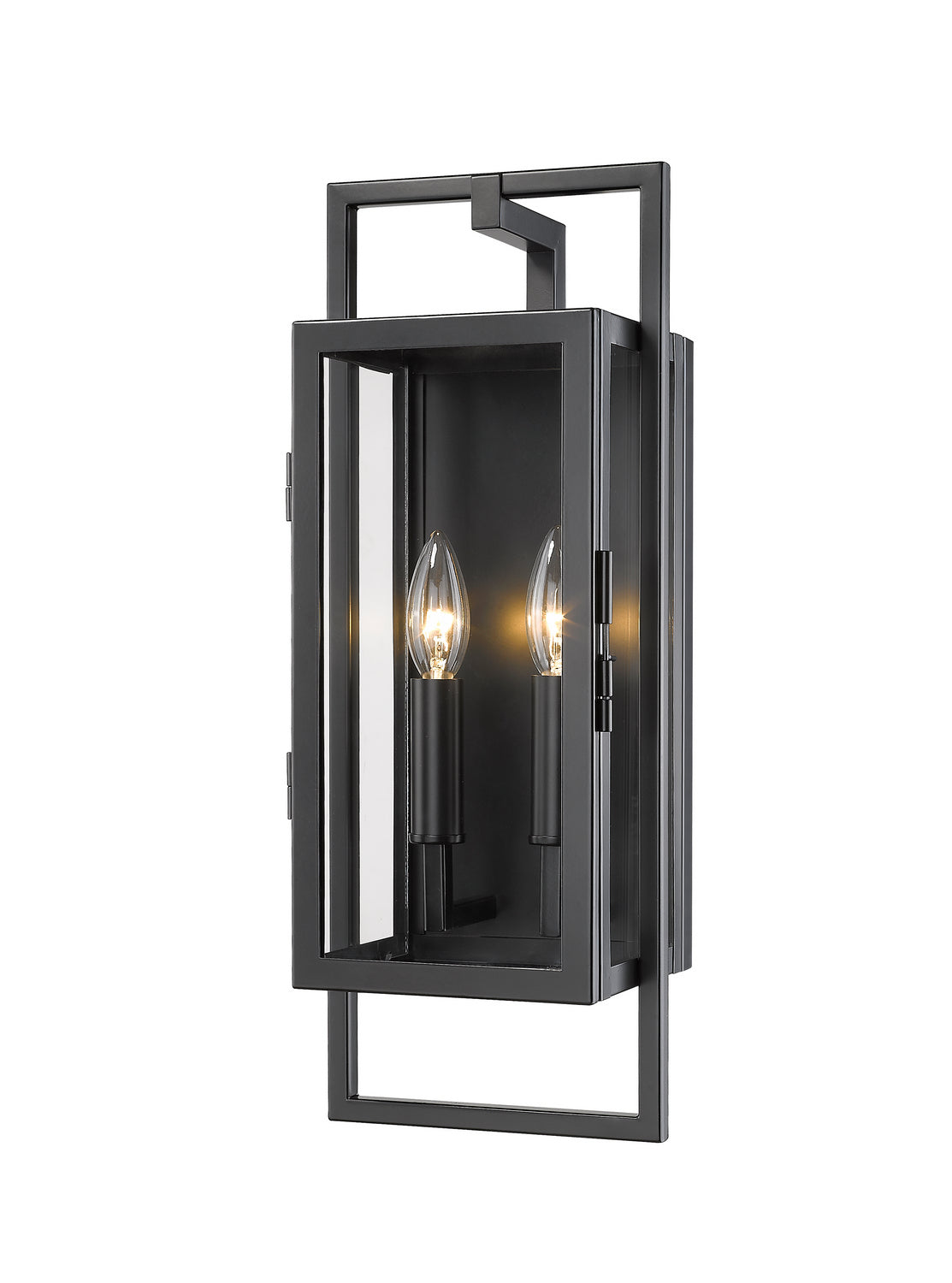 Z-Lite Canada - Two Light Outdoor Wall Mount - Lucian - Black- Union Lighting Luminaires Decor