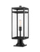 Z-Lite Canada - One Light Outdoor Pier Mounted Fixture - Nuri - Black- Union Lighting Luminaires Decor