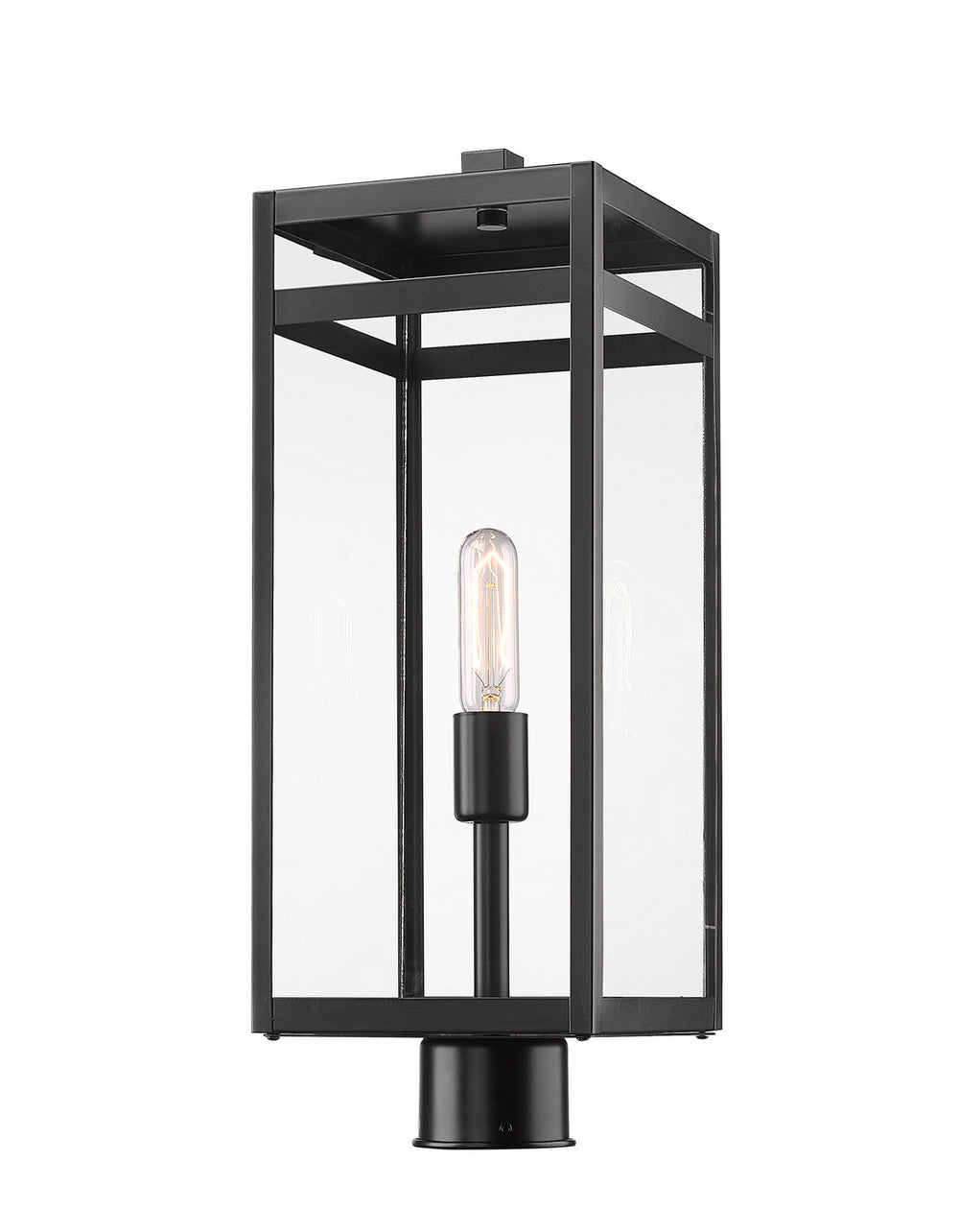 Z-Lite Canada - One Light Outdoor Post Mount Fixture - Nuri - Black- Union Lighting Luminaires Decor