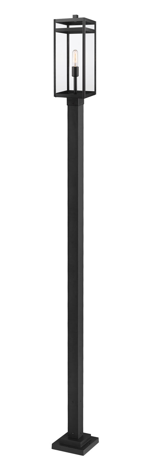 Z-Lite Canada - One Light Outdoor Post Mounted Fixture - Nuri - Black- Union Lighting Luminaires Decor