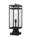 Z-Lite Canada - One Light Outdoor Pier Mounted Fixture - Nuri - Black- Union Lighting Luminaires Decor