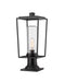 Z-Lite Canada - One Light Outdoor Pier Mounted Fixture - Sheridan - Black- Union Lighting Luminaires Decor