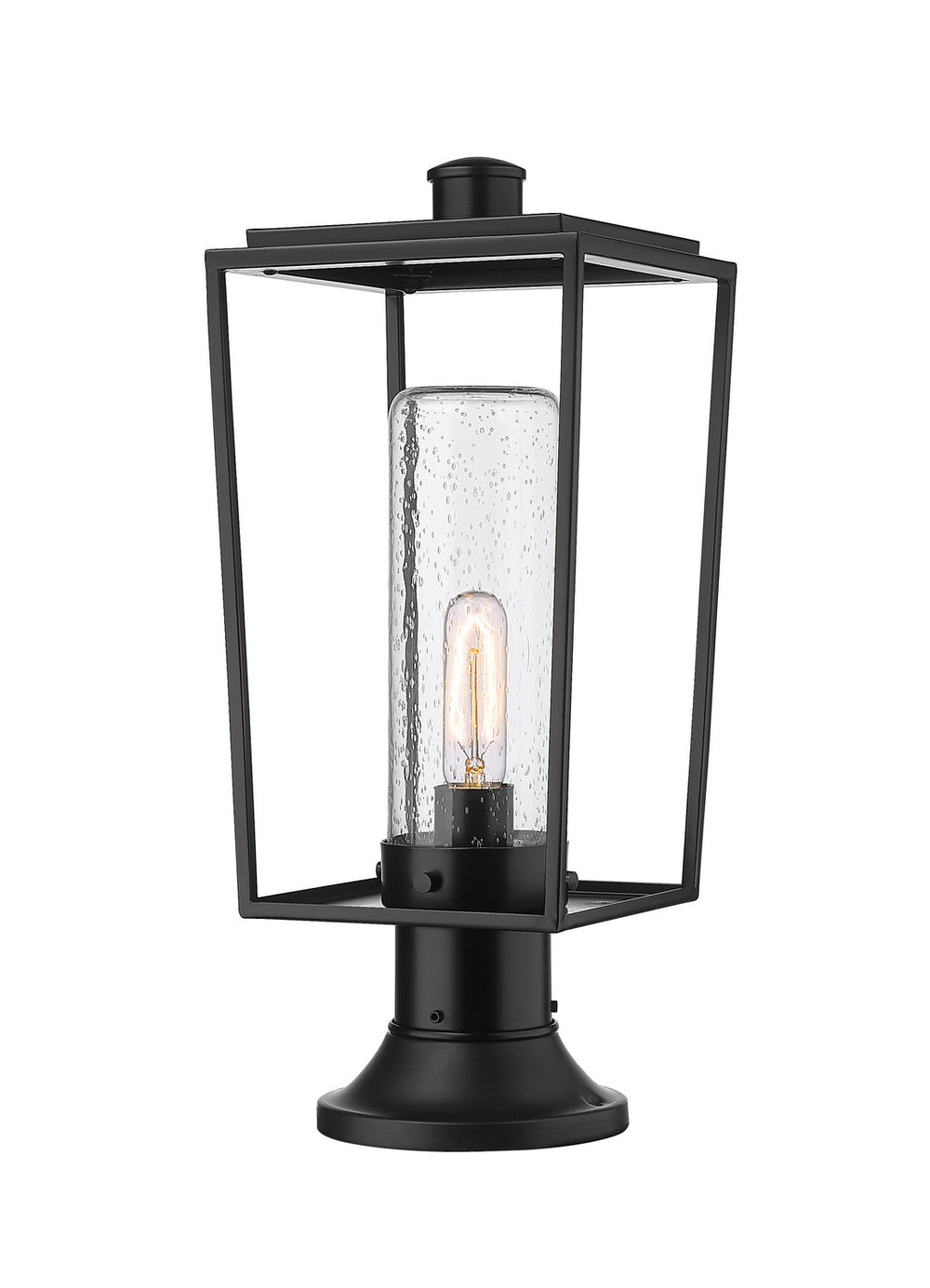 Z-Lite Canada - One Light Outdoor Pier Mounted Fixture - Sheridan - Black- Union Lighting Luminaires Decor