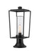 Z-Lite Canada - One Light Outdoor Pier Mounted Fixture - Sheridan - Black- Union Lighting Luminaires Decor