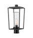 Z-Lite Canada - One Light Outdoor Post Mount Fixture - Sheridan - Black- Union Lighting Luminaires Decor