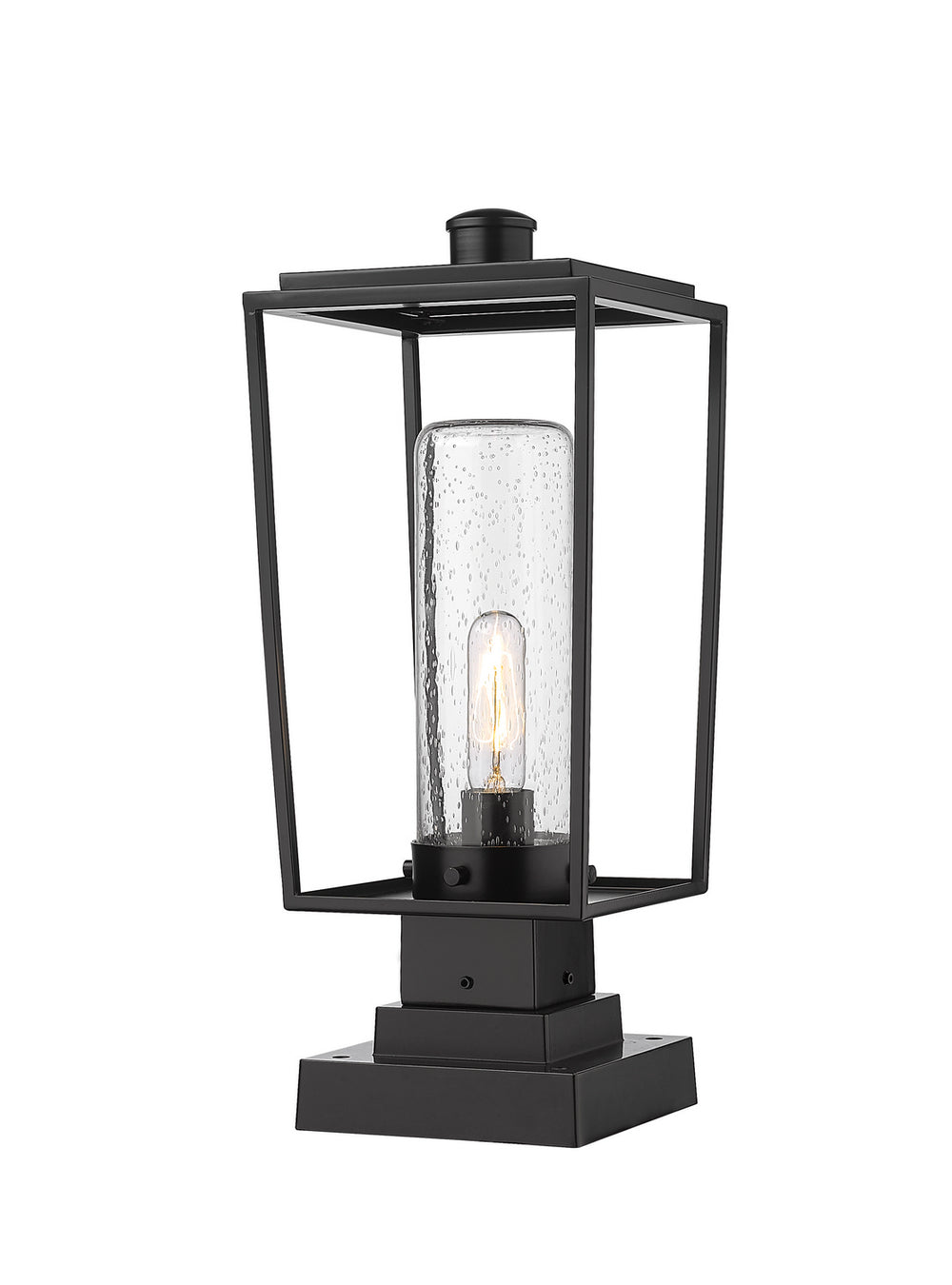 Z-Lite Canada - One Light Outdoor Pier Mounted Fixture - Sheridan - Black- Union Lighting Luminaires Decor