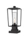 Z-Lite Canada - One Light Outdoor Pier Mounted Fixture - Sheridan - Black- Union Lighting Luminaires Decor