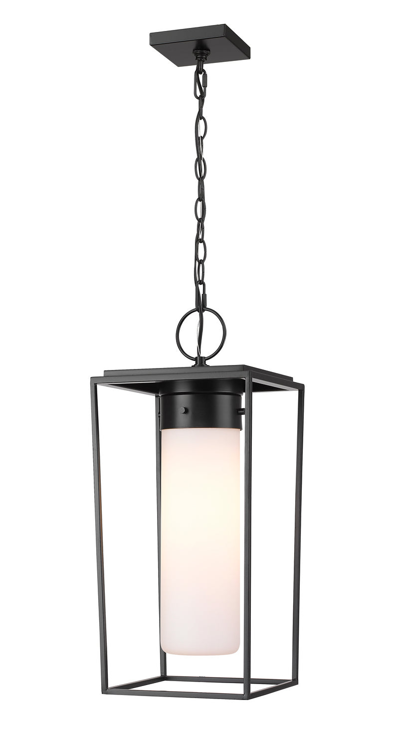 Z-Lite Canada - One Light Outdoor Chain Mount Ceiling Fixture - Sheridan - Black- Union Lighting Luminaires Decor