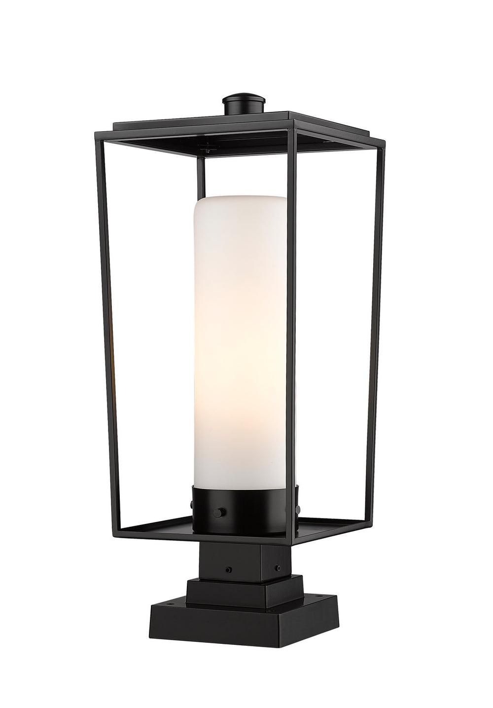 Z-Lite Canada - One Light Outdoor Pier Mounted Fixture - Sheridan - Black- Union Lighting Luminaires Decor