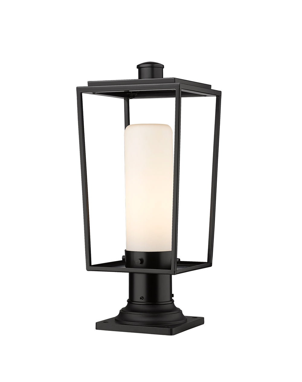 Z-Lite Canada - One Light Outdoor Pier Mounted Fixture - Sheridan - Black- Union Lighting Luminaires Decor