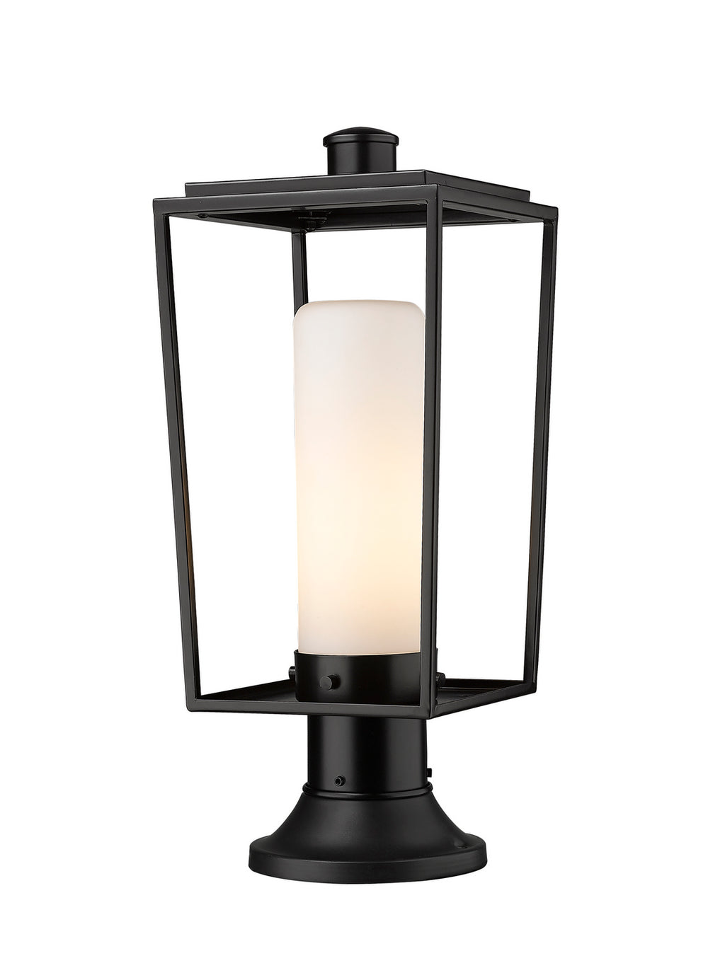 Z-Lite Canada - One Light Outdoor Pier Mounted Fixture - Sheridan - Black- Union Lighting Luminaires Decor