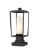 Z-Lite Canada - One Light Outdoor Pier Mounted Fixture - Sheridan - Black- Union Lighting Luminaires Decor