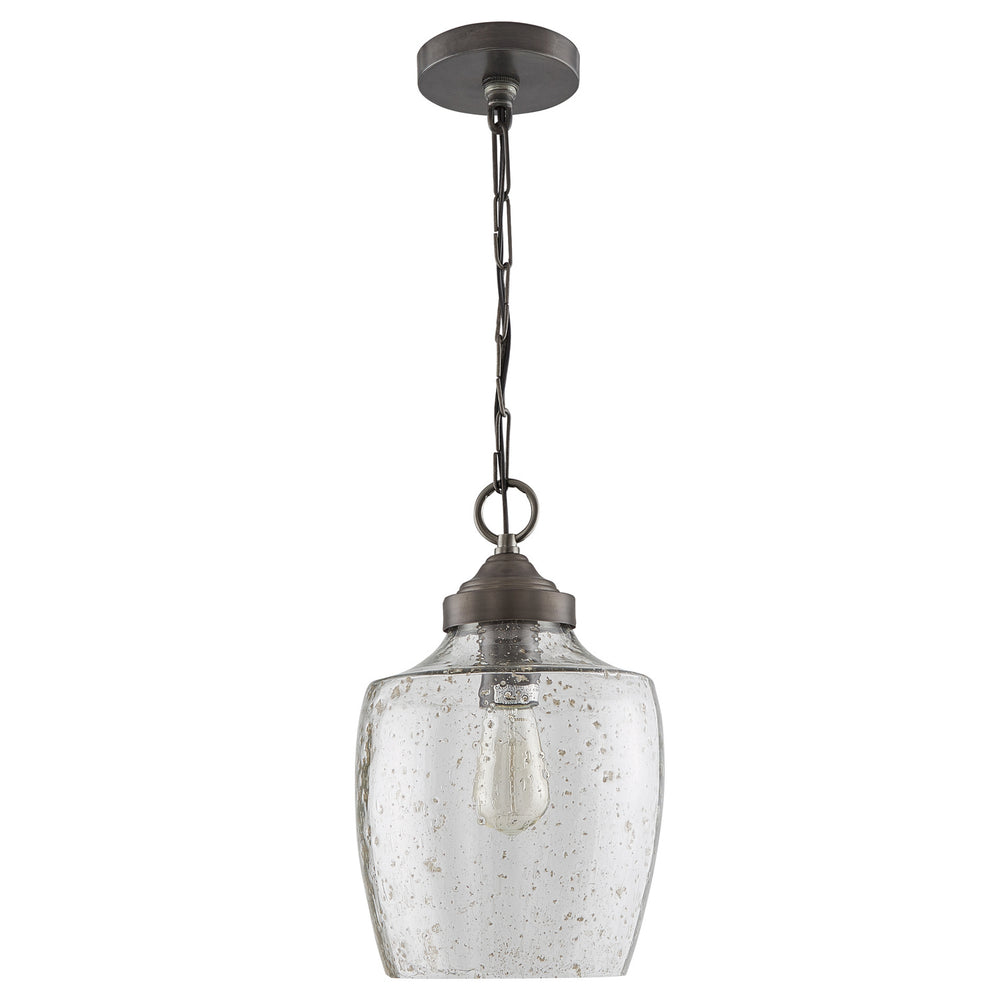 Capital Lighting - One Light Pendant - Stoney - Dark Pewter- Union Lighting Luminaires Decor