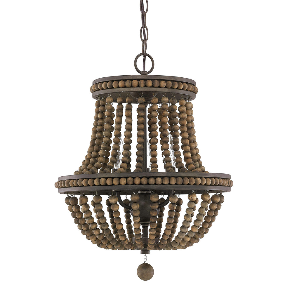 Capital Lighting - Three Light Chandelier - Handley - Tobacco- Union Lighting Luminaires Decor