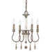 Capital Lighting - Four Light Chandelier - Zoe - French Antique- Union Lighting Luminaires Decor