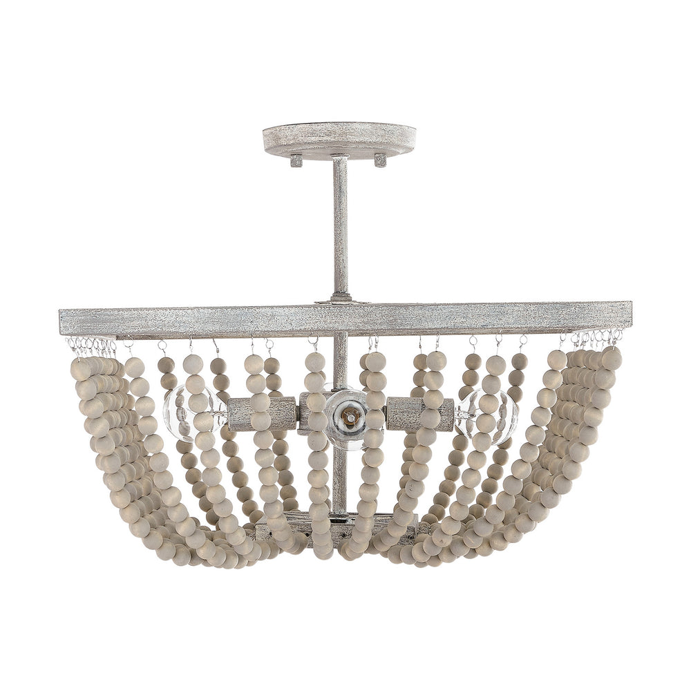 Capital Lighting - Four Light Semi-Flush Mount - Sarah - Mystic Sand- Union Lighting Luminaires Decor