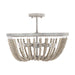 Capital Lighting - Four Light Semi-Flush Mount - Sarah - Mystic Sand- Union Lighting Luminaires Decor