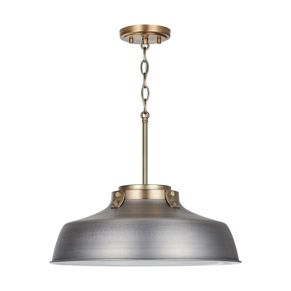 Capital Lighting - One Light Pendant - Oakwood - Antique Nickel- Union Lighting Luminaires Decor