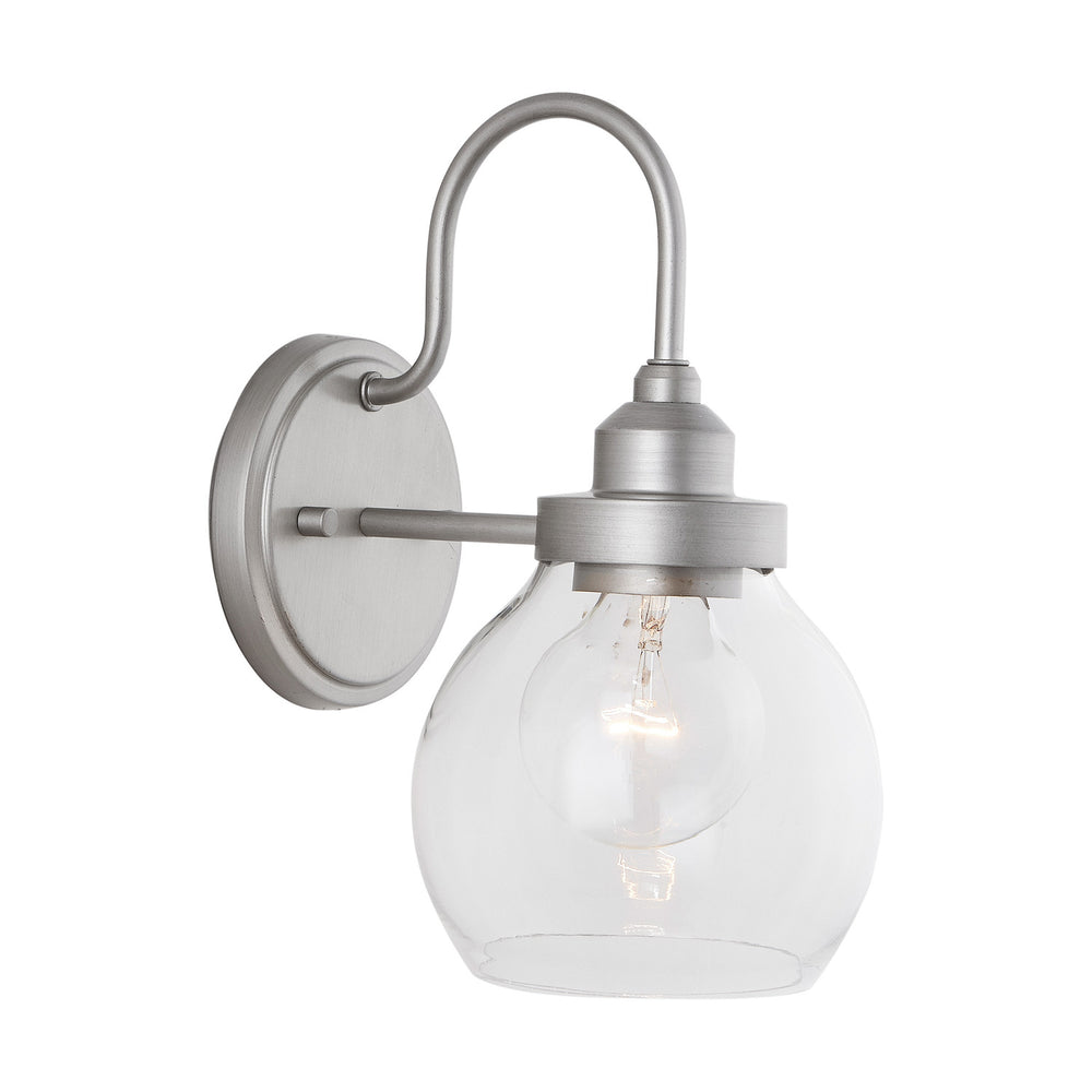 Capital Lighting - One Light Wall Sconce - Daphne - Brushed Nickel Painted- Union Lighting Luminaires Decor