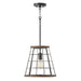 Capital Lighting - One Light Pendant - Bracken - Zinc and Wood- Union Lighting Luminaires Decor