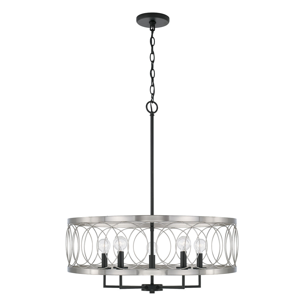 Capital Lighting - Four Light Pendant - Madeline - Black Tie- Union Lighting Luminaires Decor