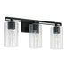 Capital Lighting - Three Light Vanity - Shelton - Matte Black- Union Lighting Luminaires Decor