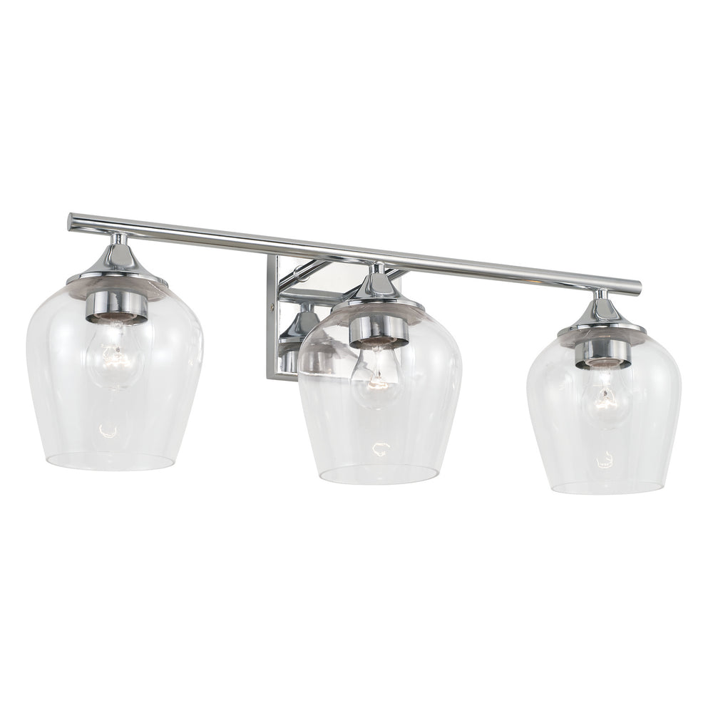 Capital Lighting - Three Light Vanity - Reece - Chrome- Union Lighting Luminaires Decor